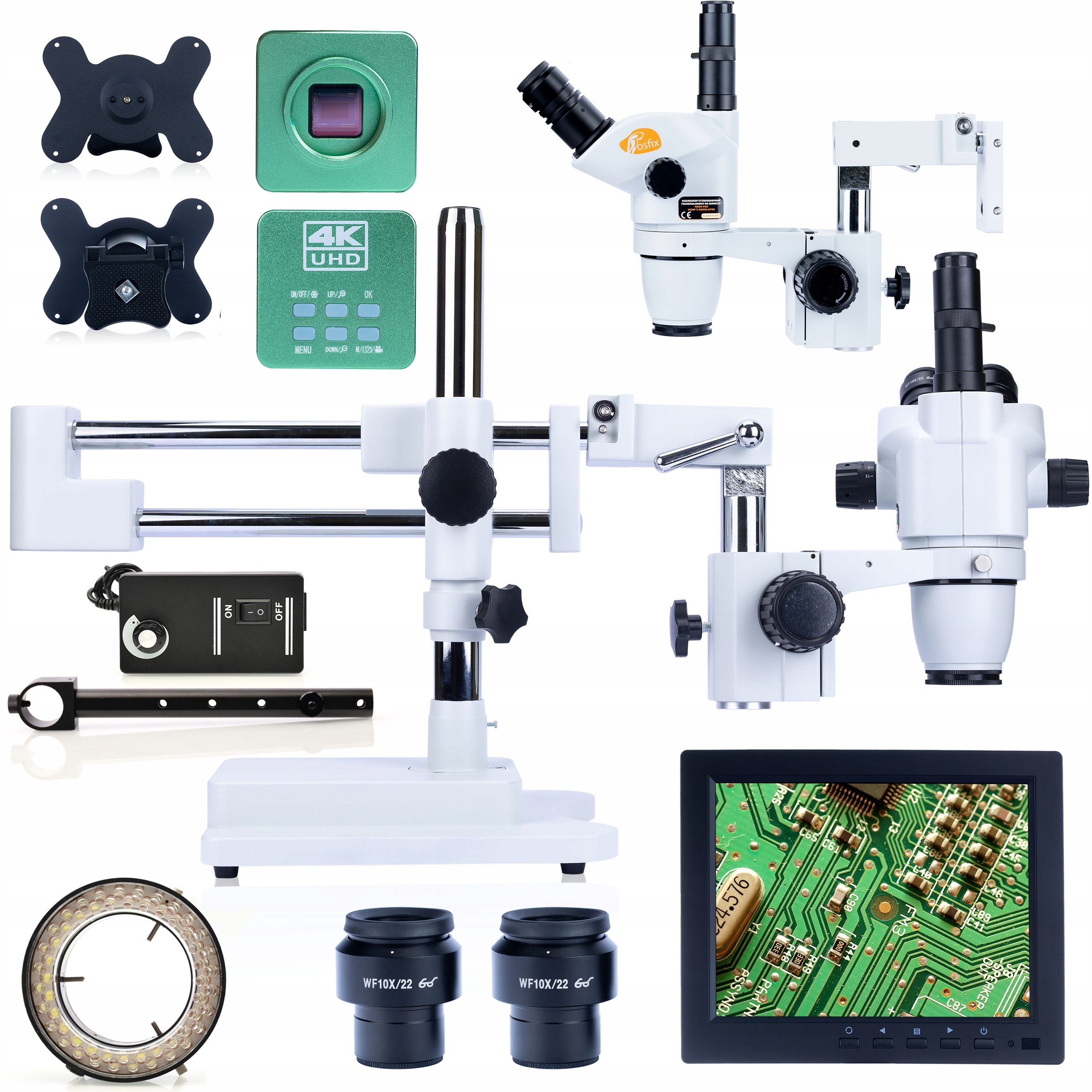 Prémiová Mikroskopická Sada Scutum Green Pro Kameru, Mikroskopický Displej