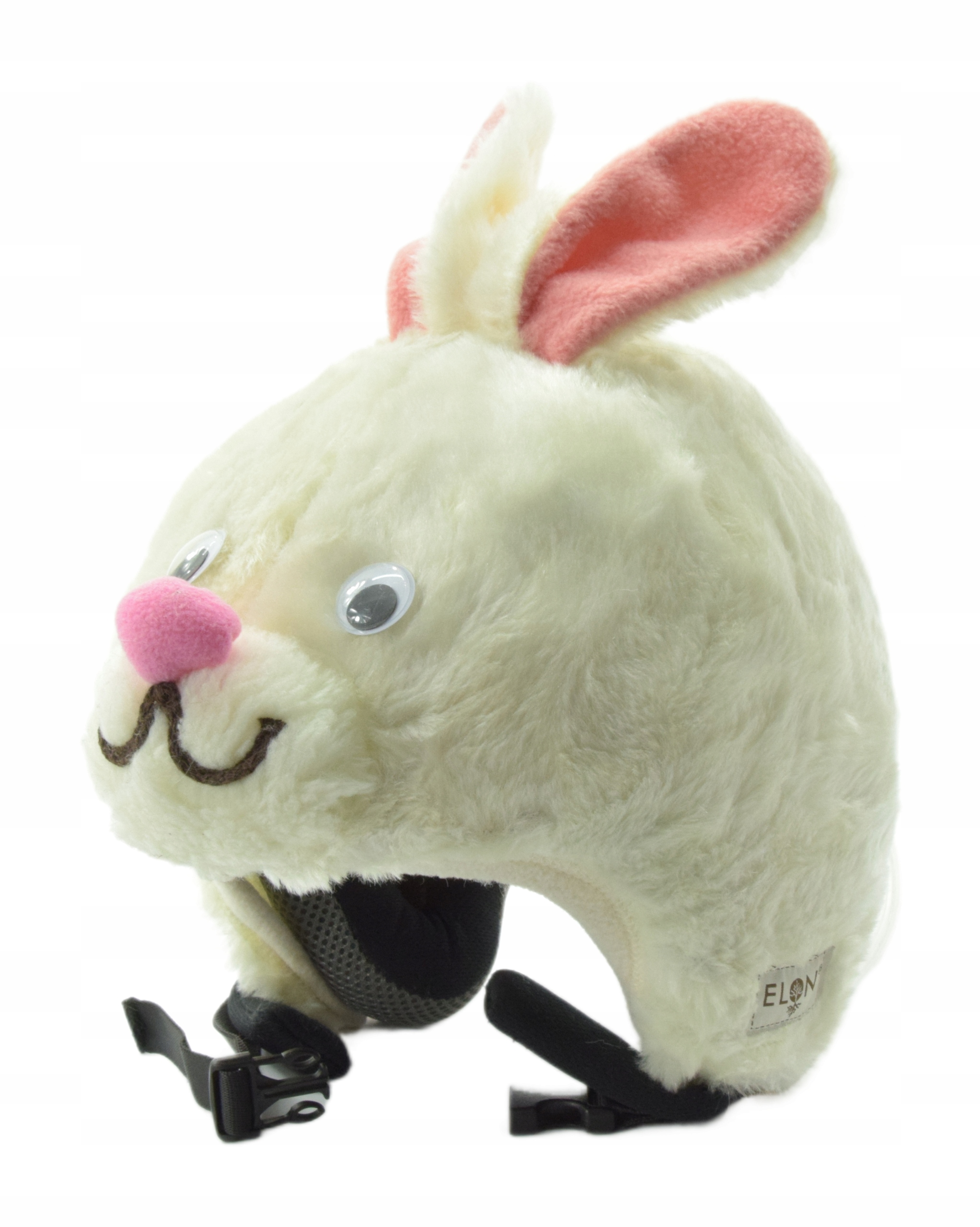 Ozdoba na kask narciarski -czapka pokrowiec Króliczek rozm M