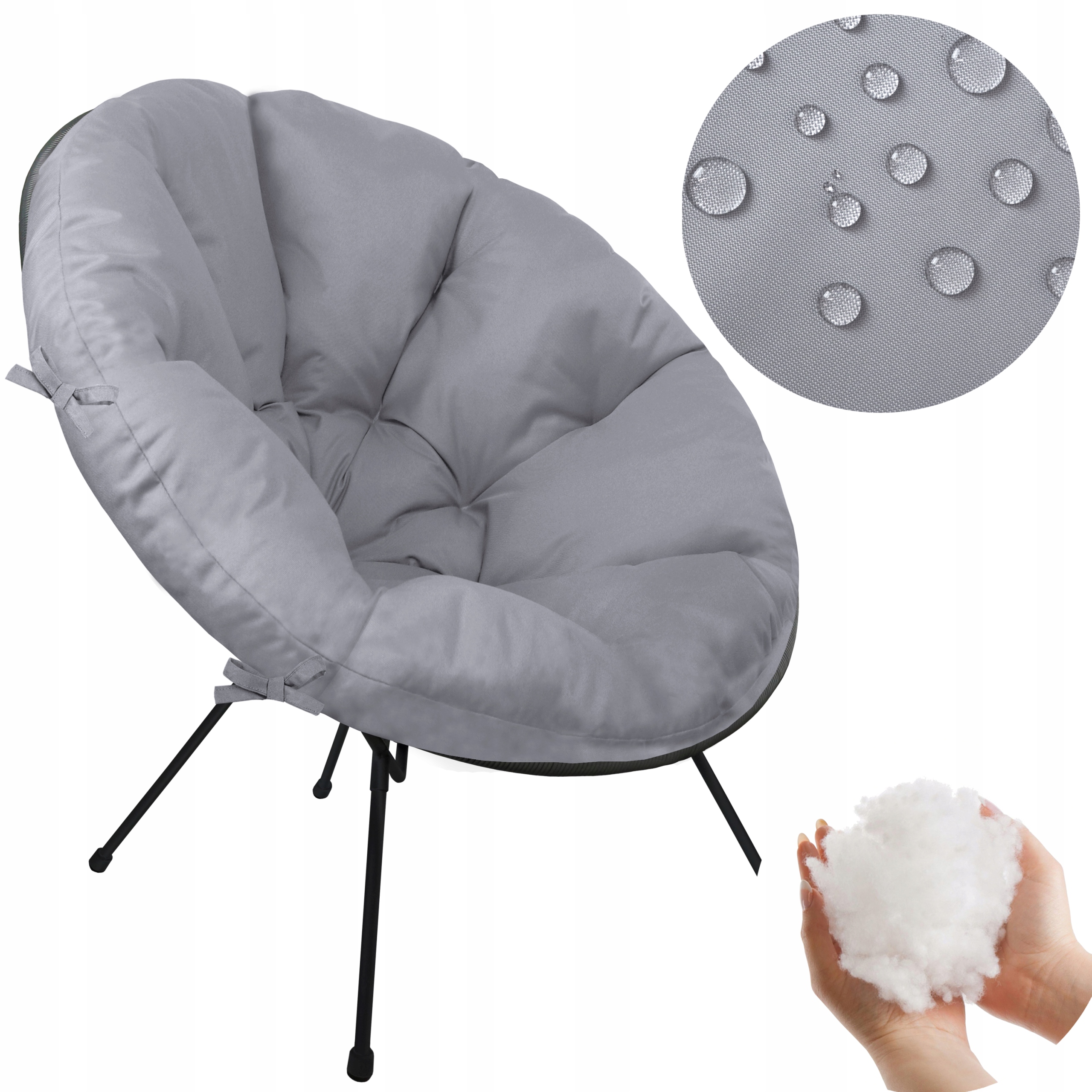 PODUSZKA NA FOTEL ŻYŁKOWY WODOODPORNA POLSKA Szerokość poduszki 90 cm