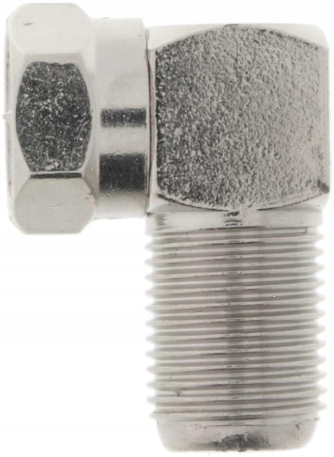 PRZEJŚCIÓWKA WTYK F - GNIAZDO F METAL KĄTOWE 90st EAN (GTIN) 5901436704218
