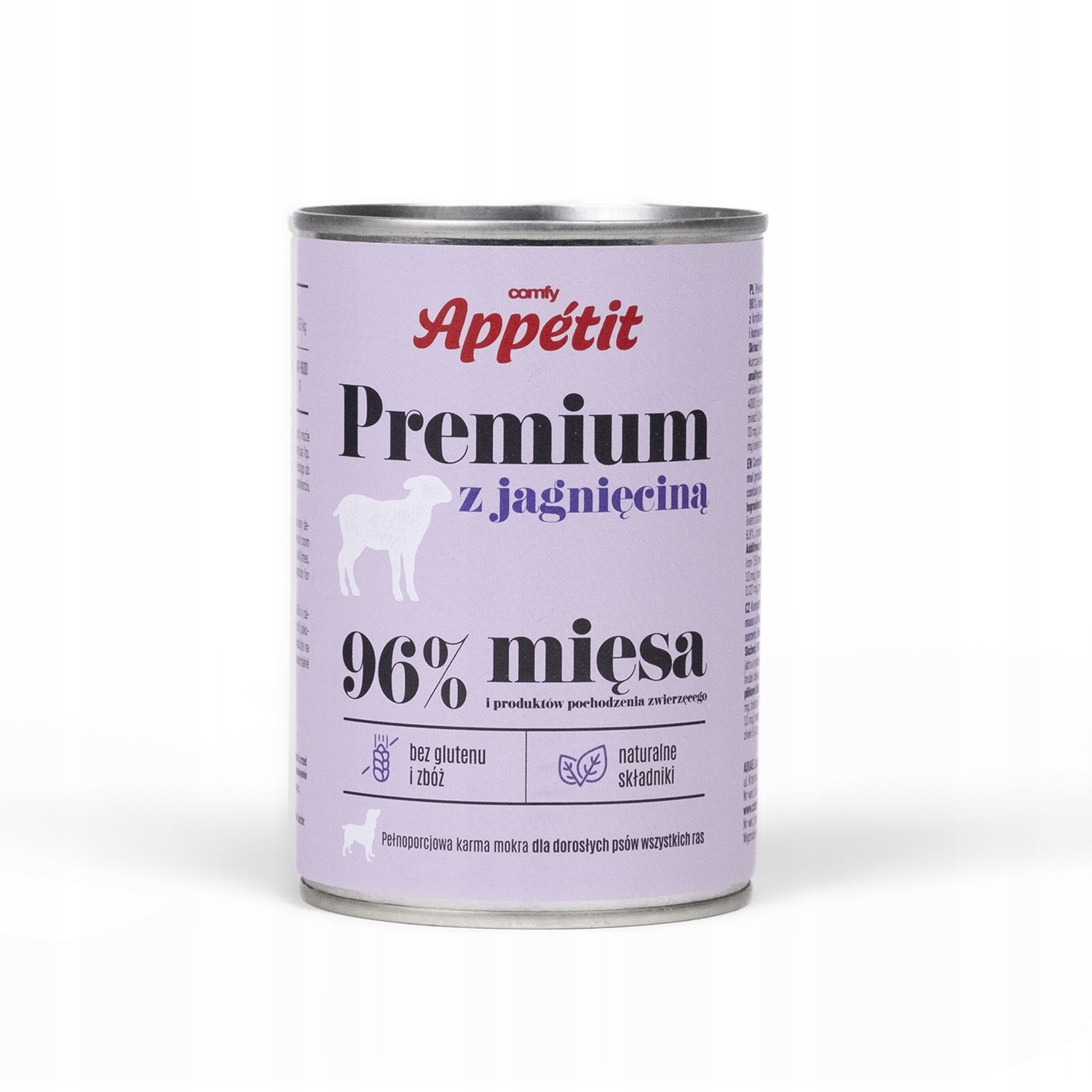 Levně Comfy Appetit – prémiové mokré bezobilné krmivo s jehněčím masem, konzerva