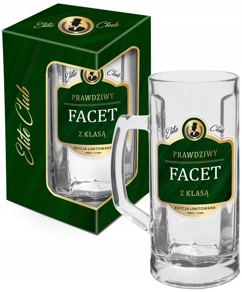 

Elite Club Kufel Do Piwa Prawdziwy Facet Z Klasą