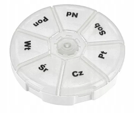 

Pojemnik Pudełko Na Tabletki Leki Organizer 7 Dni