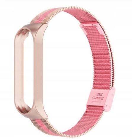 

Xiaomi Mi Band 5 Bransoleta Milanese Pink Strape