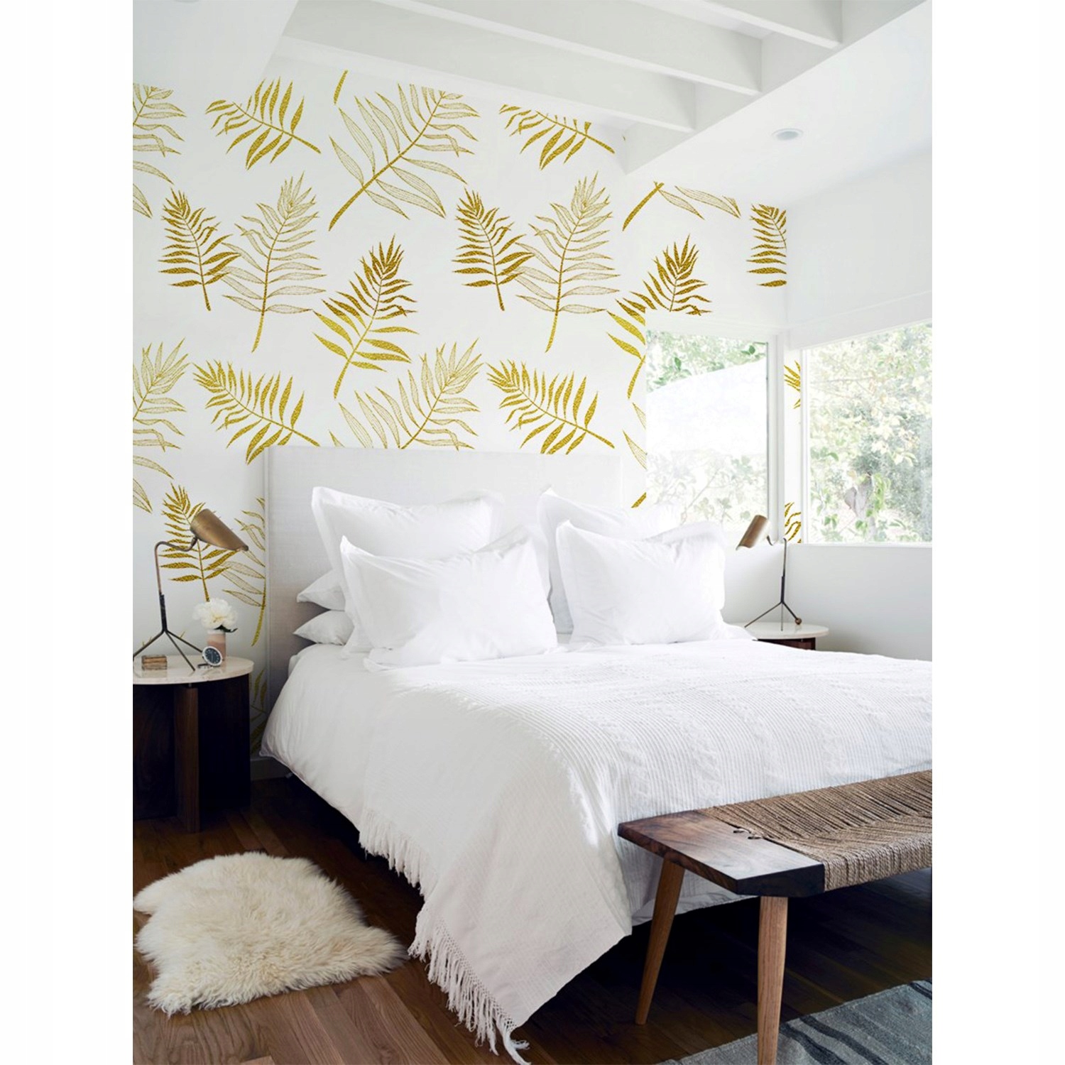 

Flizelina tapeta Liście palmowe botanika 250x104cm