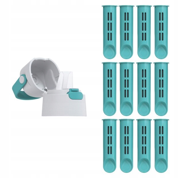 Sada 12 filtrů pro filtrační láhev Dafi Soft a Solid Tyrkysová