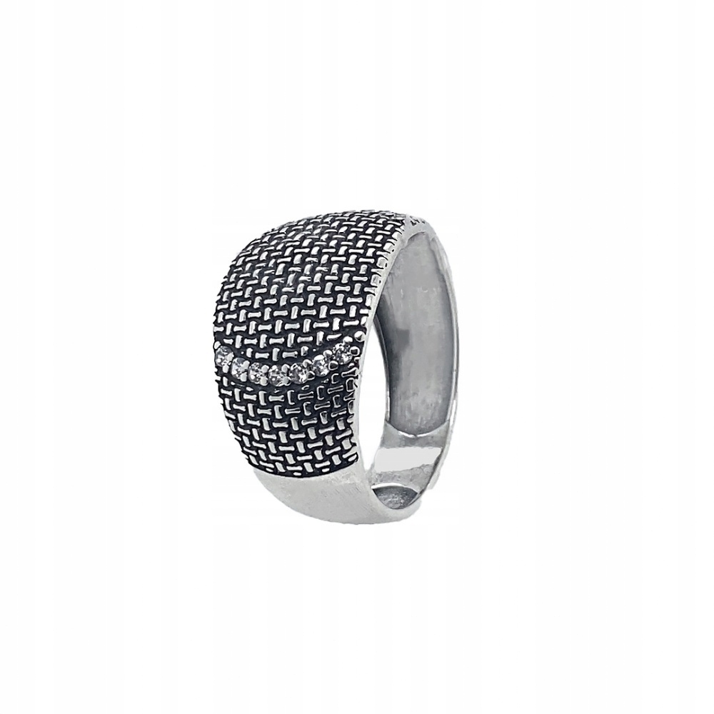 Prstýnek se zirkony vel.