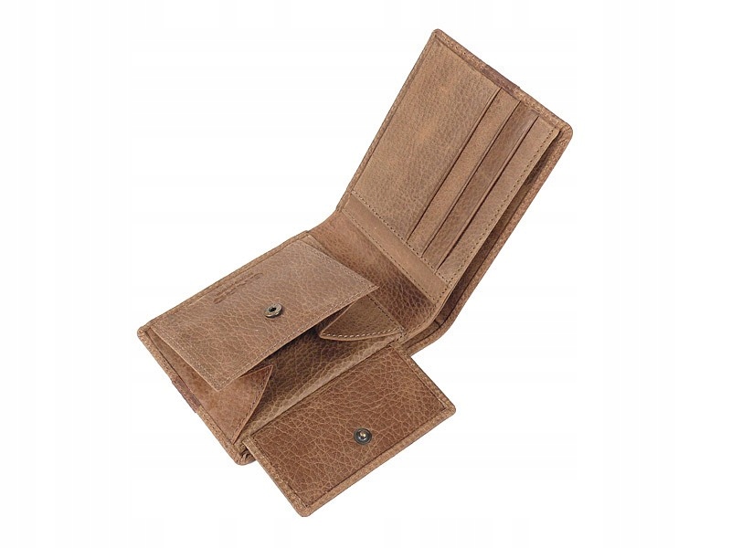 BH-270 TEXAS camel portfel męski H Typ portfel