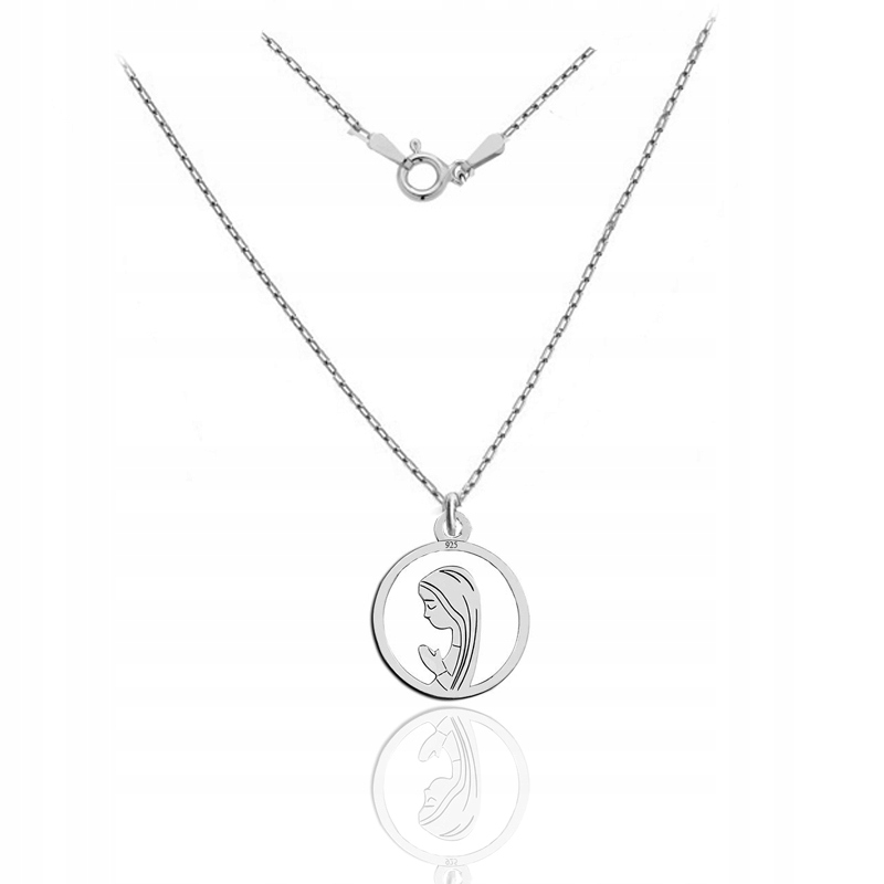 MEDALIK MATKA BOSKA KOMUNIA CHRZEST ŁAŃCUSZEK 925