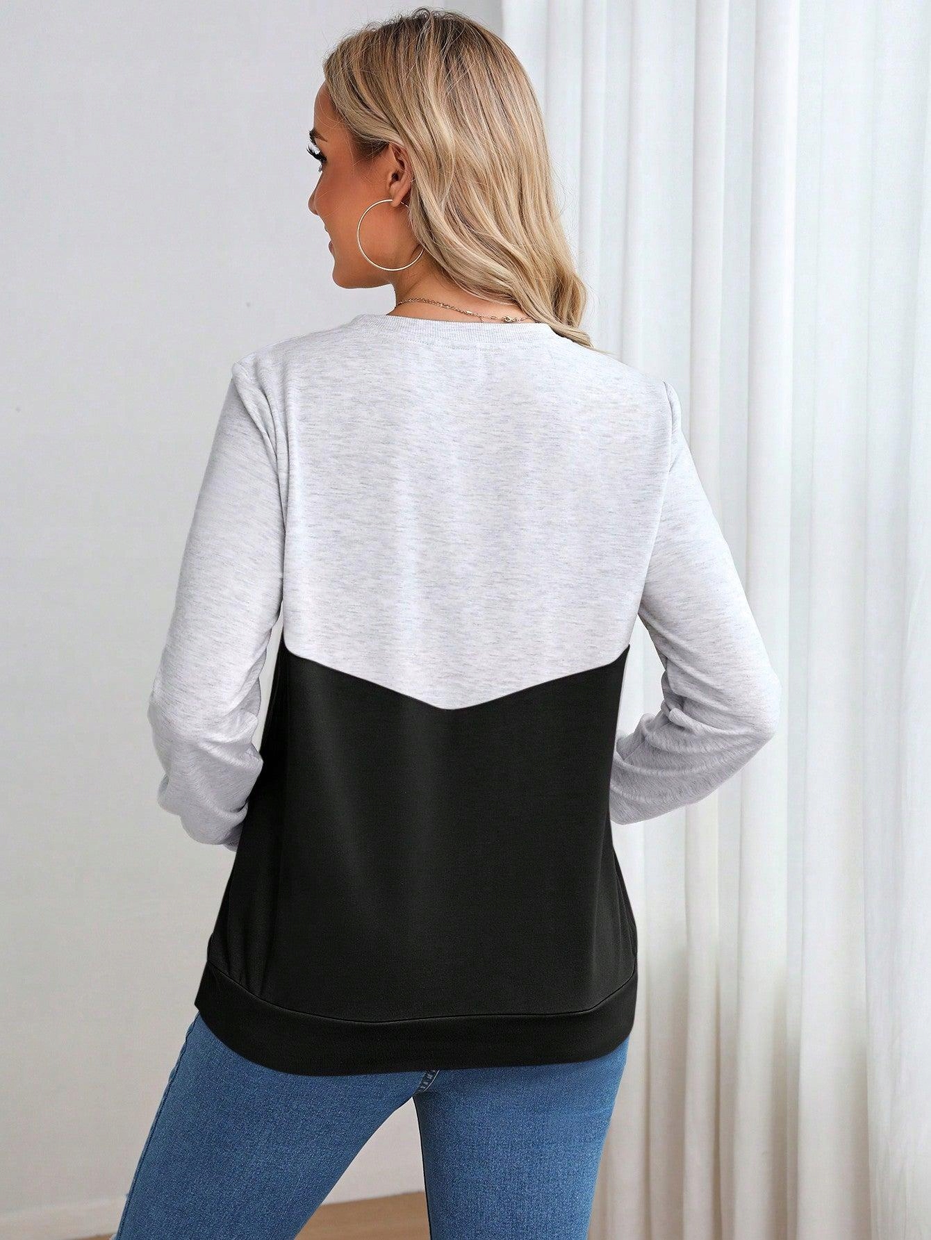 BLUZA DRESOWA CIĄŻOWA KLASYCZNA GŁADKA PROSTA KOLORY DŁUGI RĘKAW SHEIN 40 Marka Shein