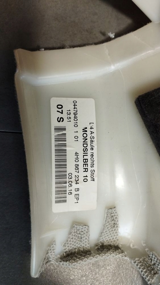 Audi A8 D4 4H 2016 cover SLUPKA right front 4H0867234B
