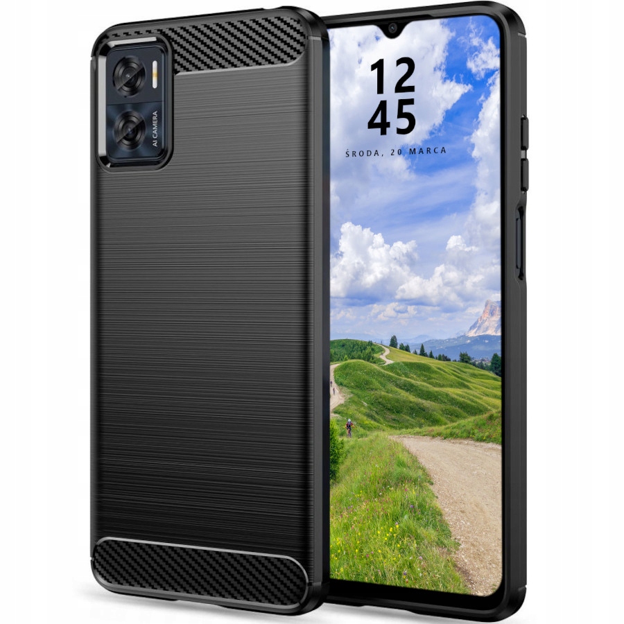 

Etui do Motorola E22 E22i Pancerne Karbon Case