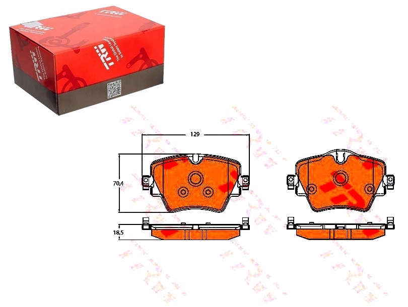 Brzdové Destičky Bmw Přední 2 X1 1,5-2,0 14- Trw Asistent Kolize #34