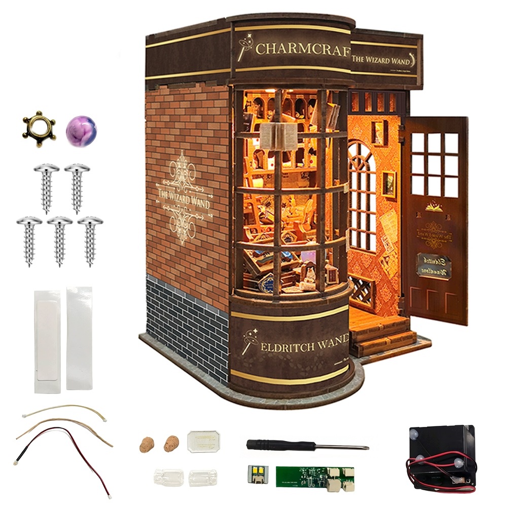 Diy Miniaturowy Domek, Book Nook, Puzzle 3D, Zestaw Diy Dla Dorosłych