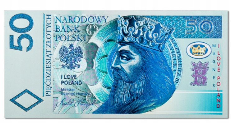 

Magnes 50 Zł Banknot Dwustronny