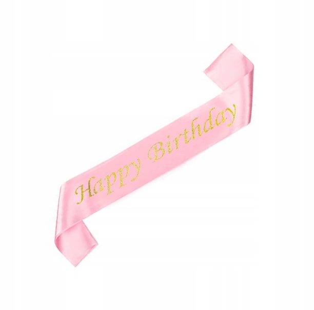 

Szarfa Na 18 30 40 50 Urodziny Jasny Róż