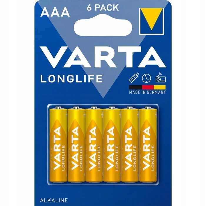 Щелочная батарея VARTA AAA (R3) 6 шт.