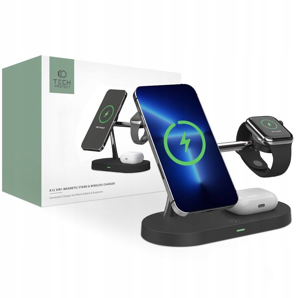 

T-p A12 3IN1 Magnetic Magsafe Wireless Charger