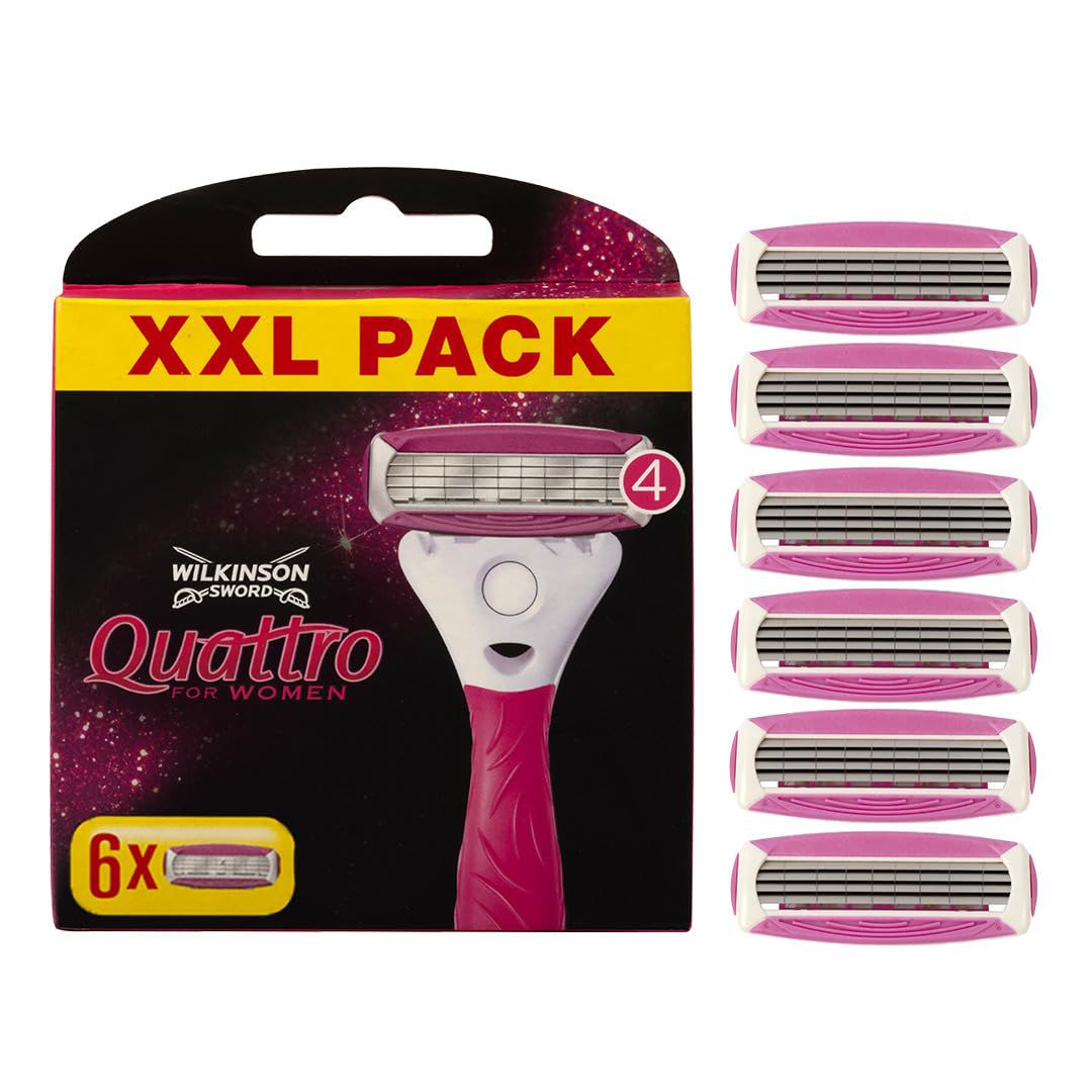 Wilkinson Sword Quattro For Women Rasierklingen Fur Damen Rasierer, 6 Stop