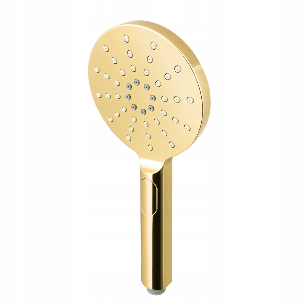 Designerská sprchová Sprchová Hlavice se 3 funkcemi Zlatá Šetří Vodu Aniontový Kámen