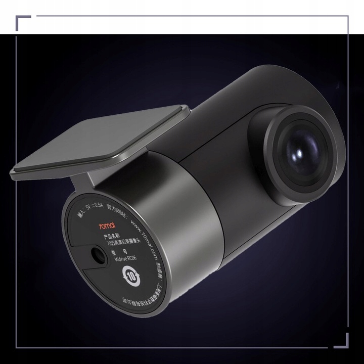 KAMERA 70mai PRO PLUS A500S PRZÓD+ TYŁ+ 64GB + ACC Komunikacja Bluetooth GPS