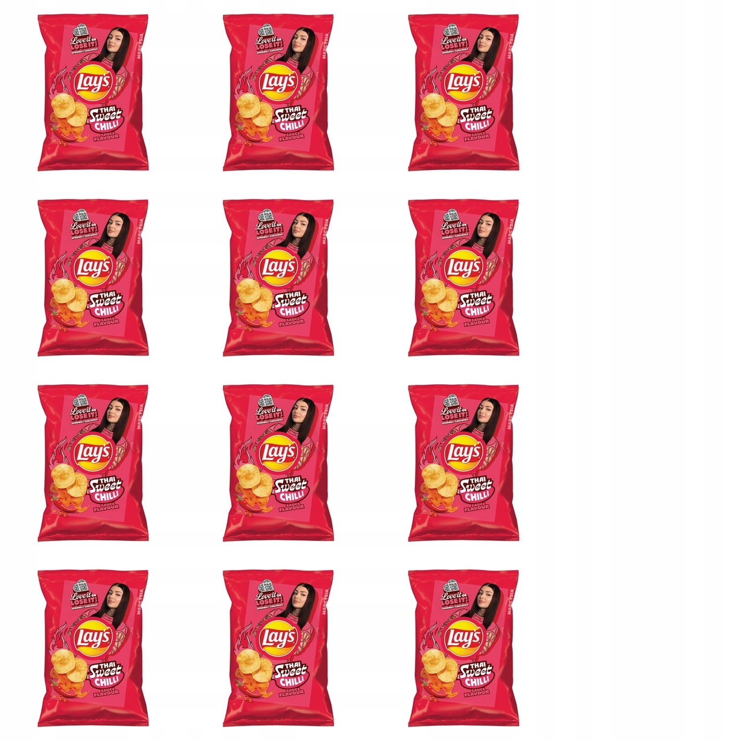 12x 130g Lay S lay's thai sweet chilli sauce chipsy Karton
