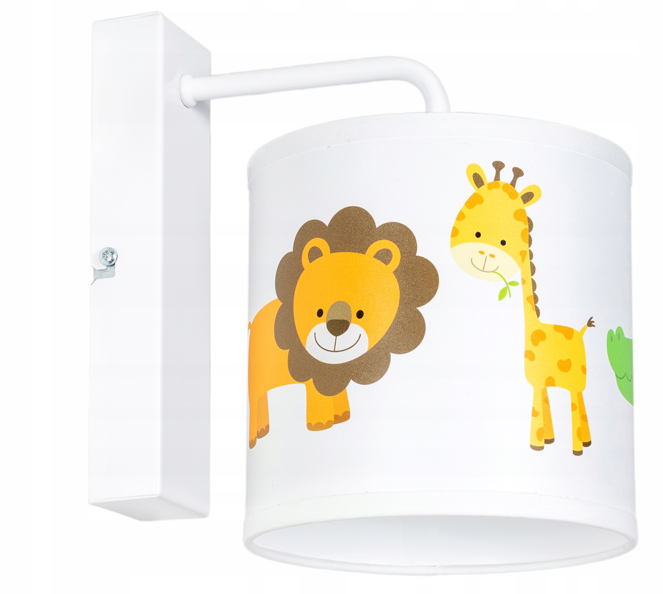 Kinkiet z abażurem zwierzęta zoo dla dziecka E27