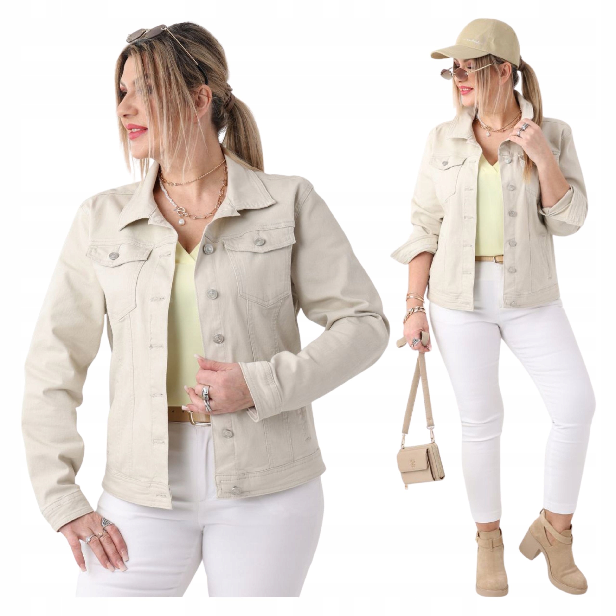 Katana Jeansowa Kurtka Jeansowa Damska Duże Rozmiary Bawełniana Luźna