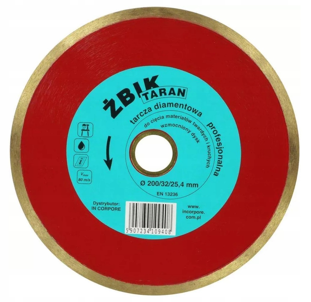 

Tarcza Diamentowa Żbik Taran 230MM Do Gresu