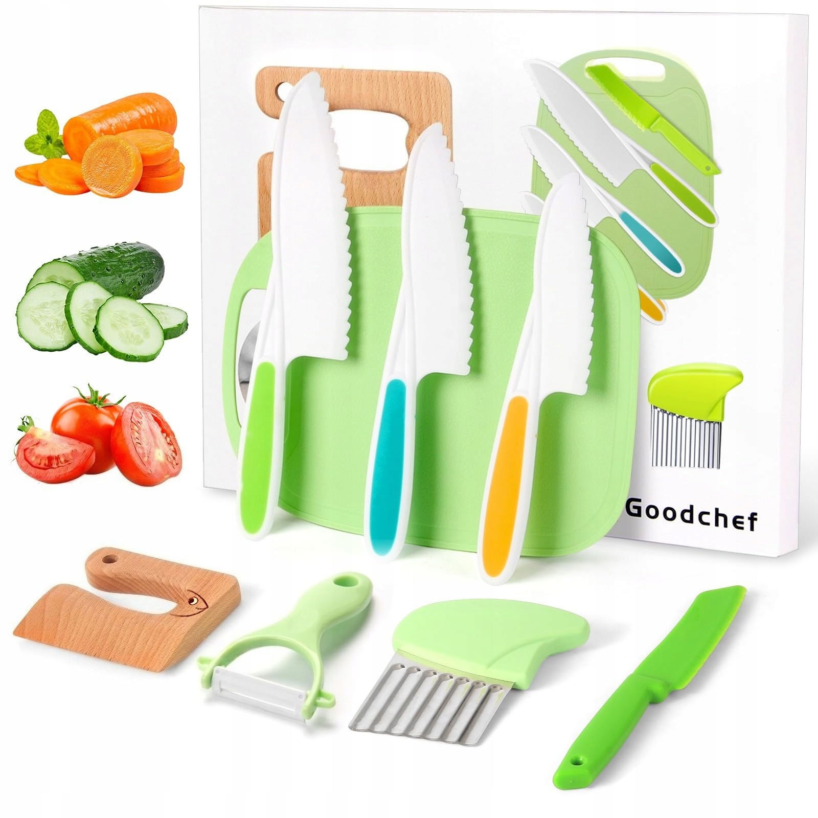 Goodchef Zestaw noży dla dzieci Montessori 8 szt