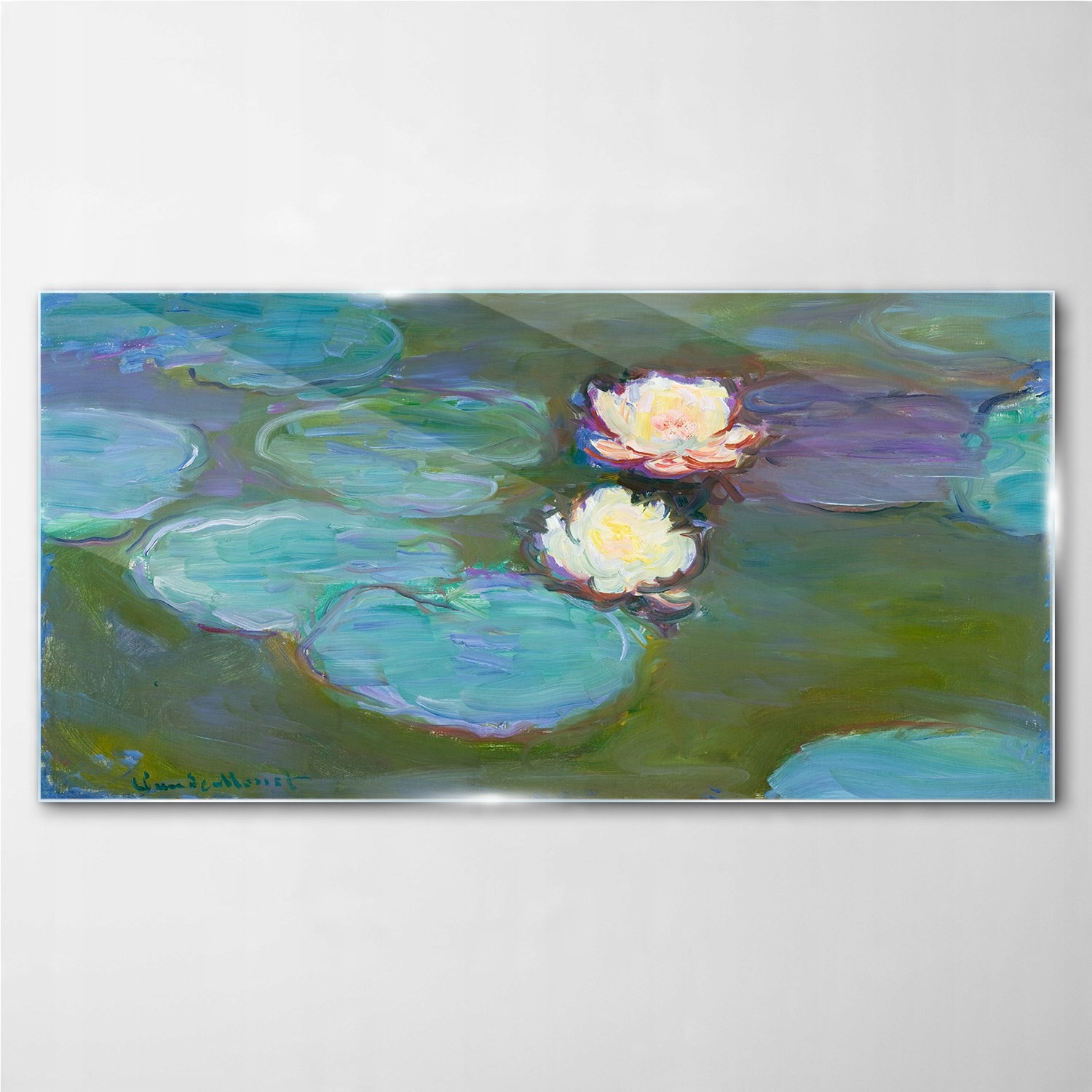 

Obraz szklany na ścianę Woda lilie Monet 140x70 cm