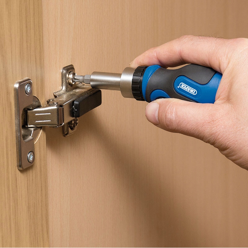 DRAPER Tools Wkrętak z grzechotką magnetyczny z bitami 25mm 6 w 1 Marka Draper