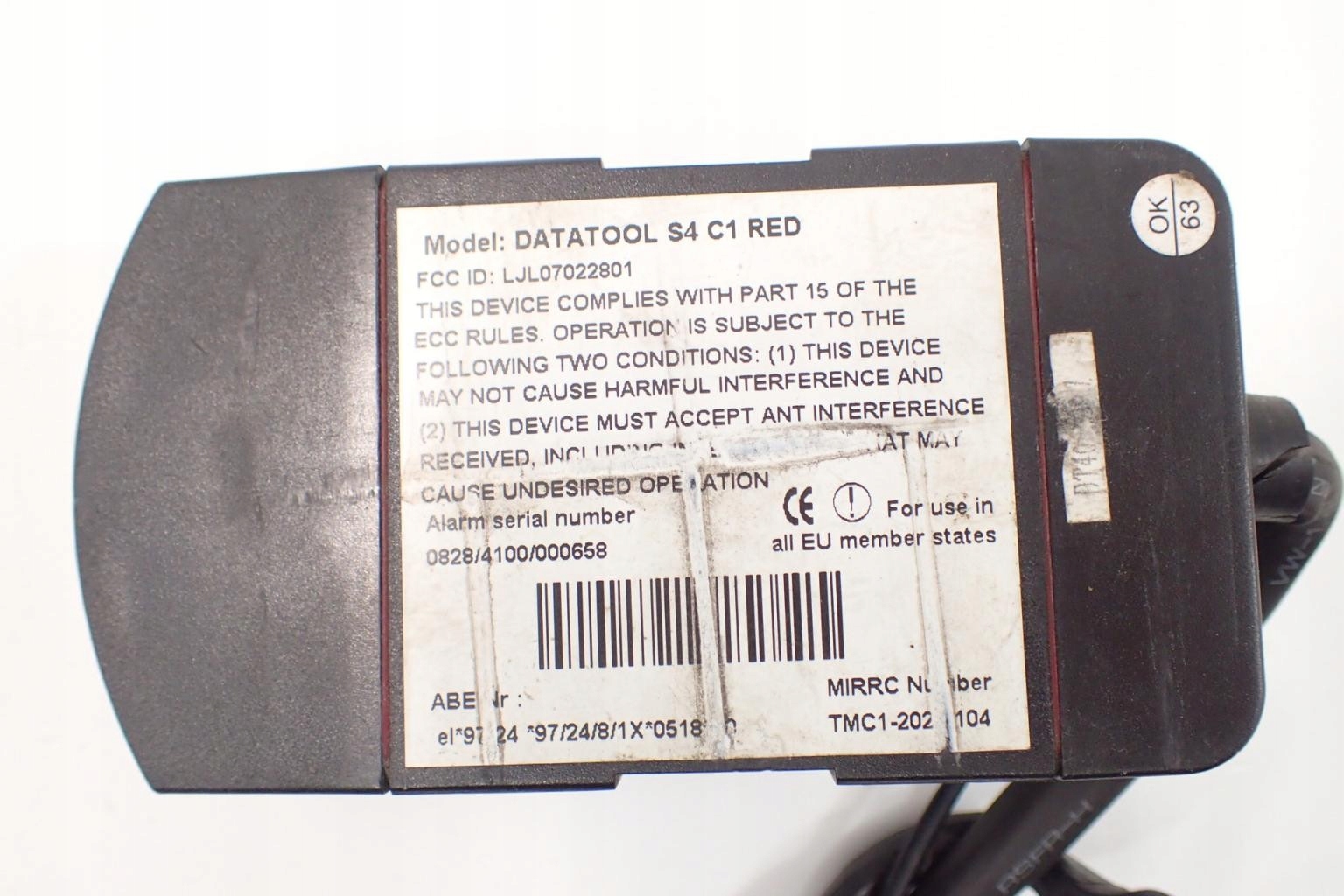 BMW K 1200 S 04 08 Alarm DataTool pilot Part number 119687
