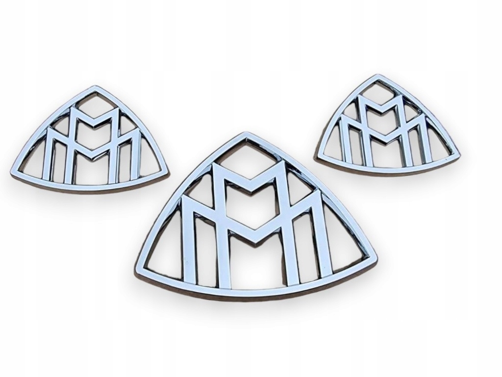 KOMPLET EMBLEMATY NAKLEJKI KLAPY TYŁ BŁOTNIK DO Maybach GLS S500