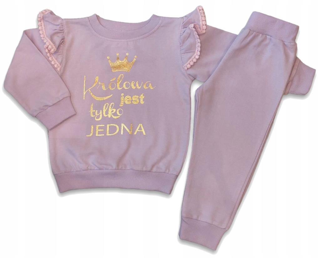 

Dres dziewczęcy 2 częściowy bluza spodenki r.104