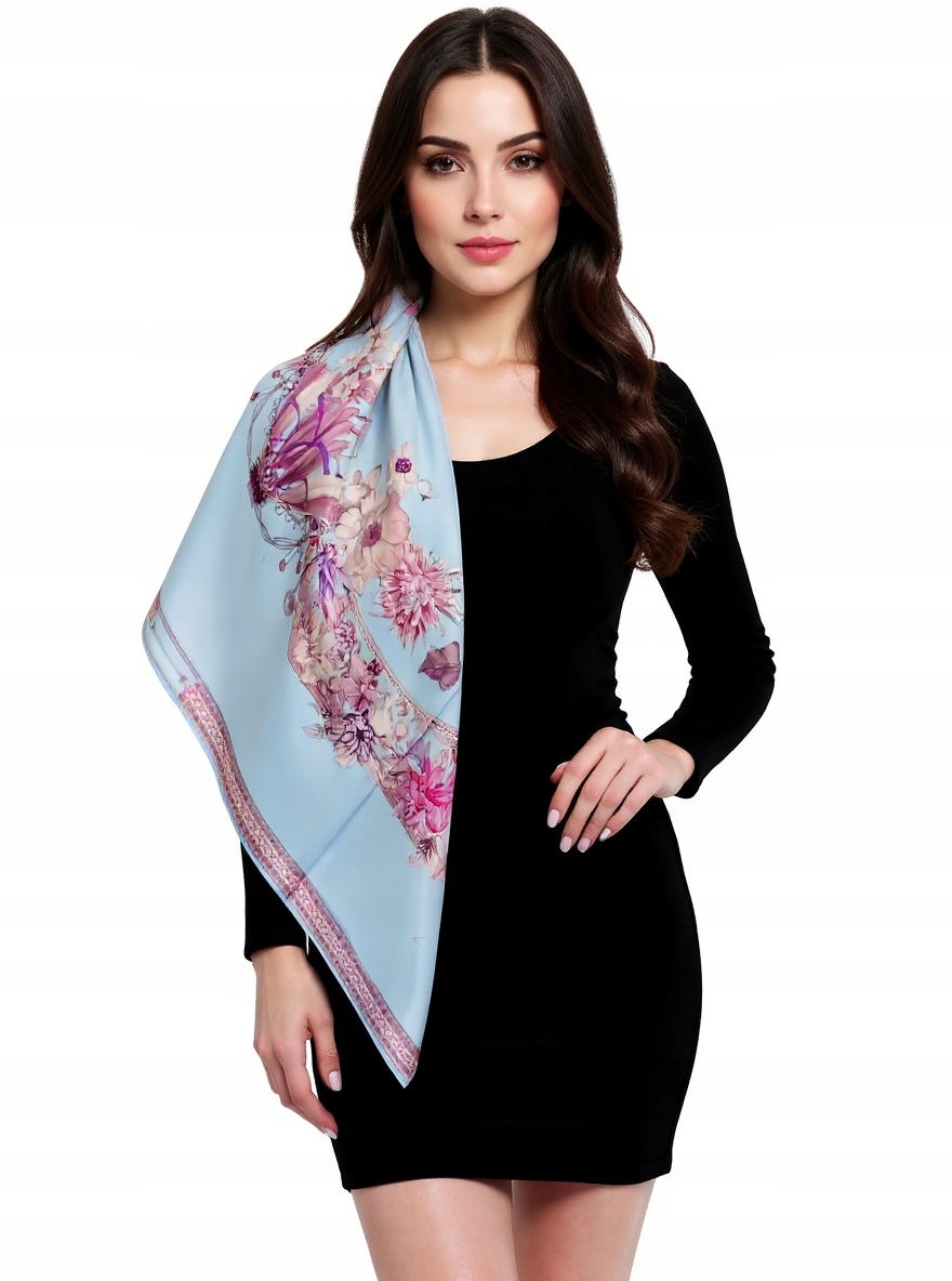 Hedvábný Šátek 100% Přírodní Morušový Hedvábí, Prémiová Kvalita+