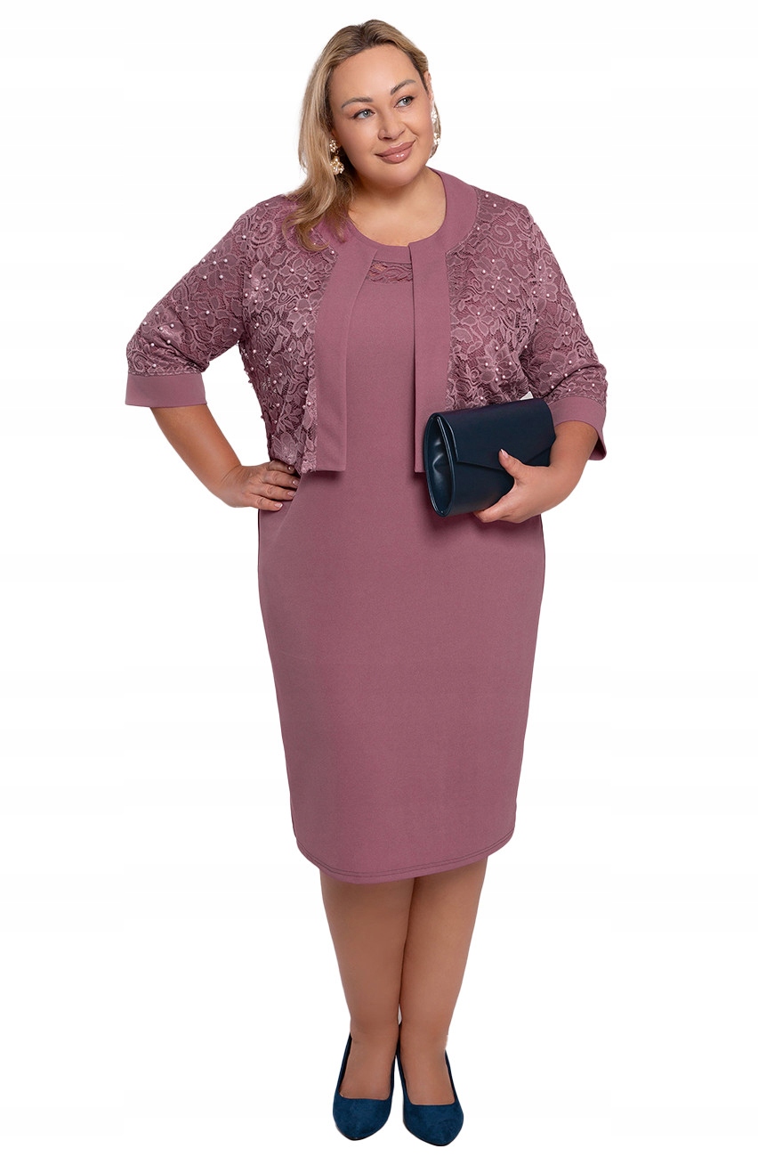 Růžový komplet s ozdobou 60