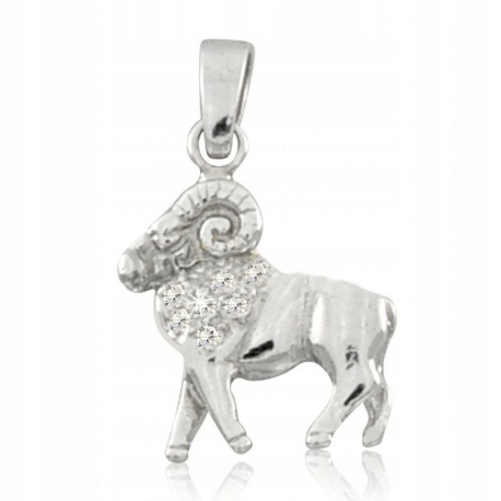 

Wisiorek Znak Zodiaku Baran Cyrkonie Srebro 925