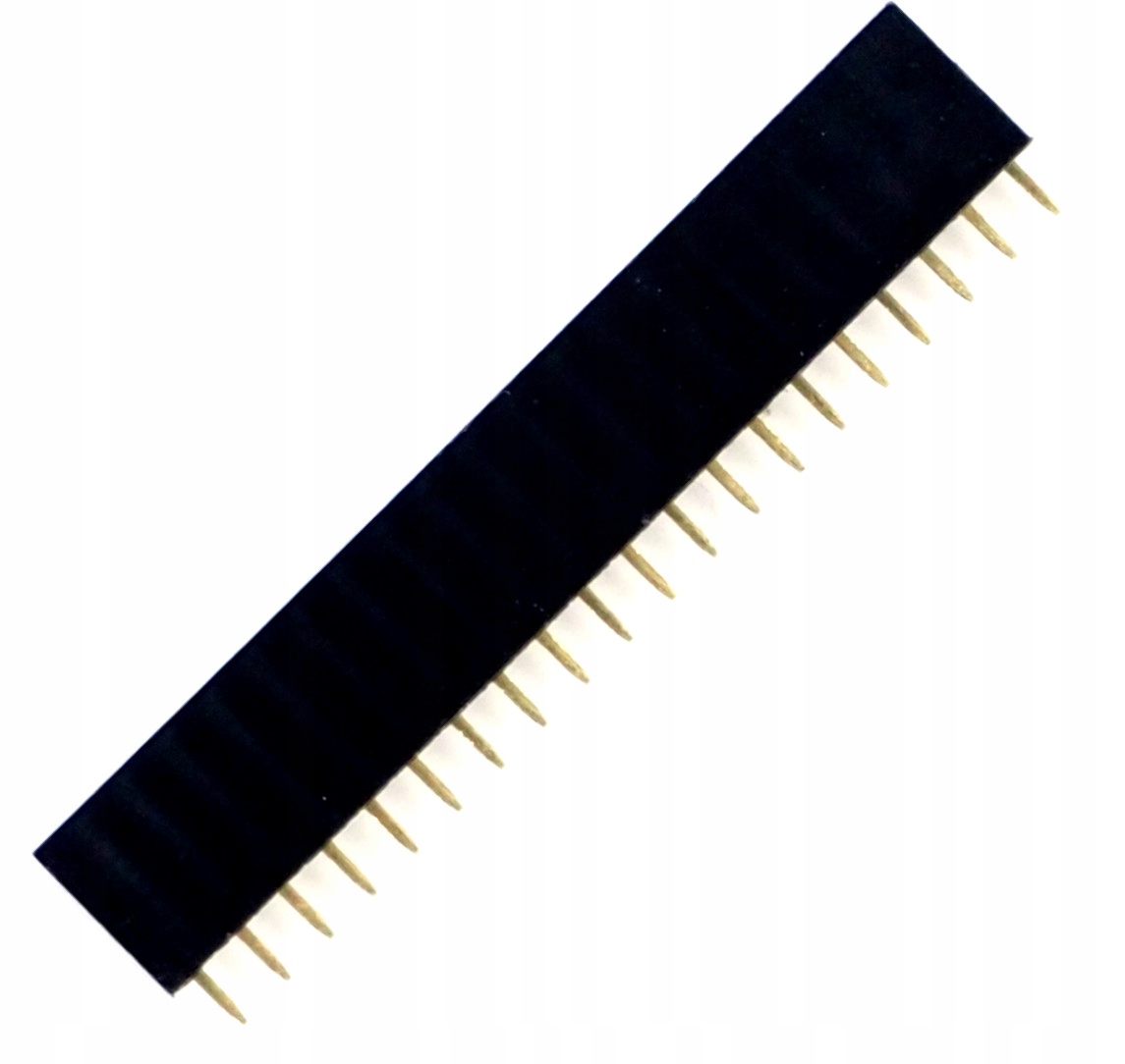 

Pinheader 20pin dystans goldpin 8.5mm 2.54mm