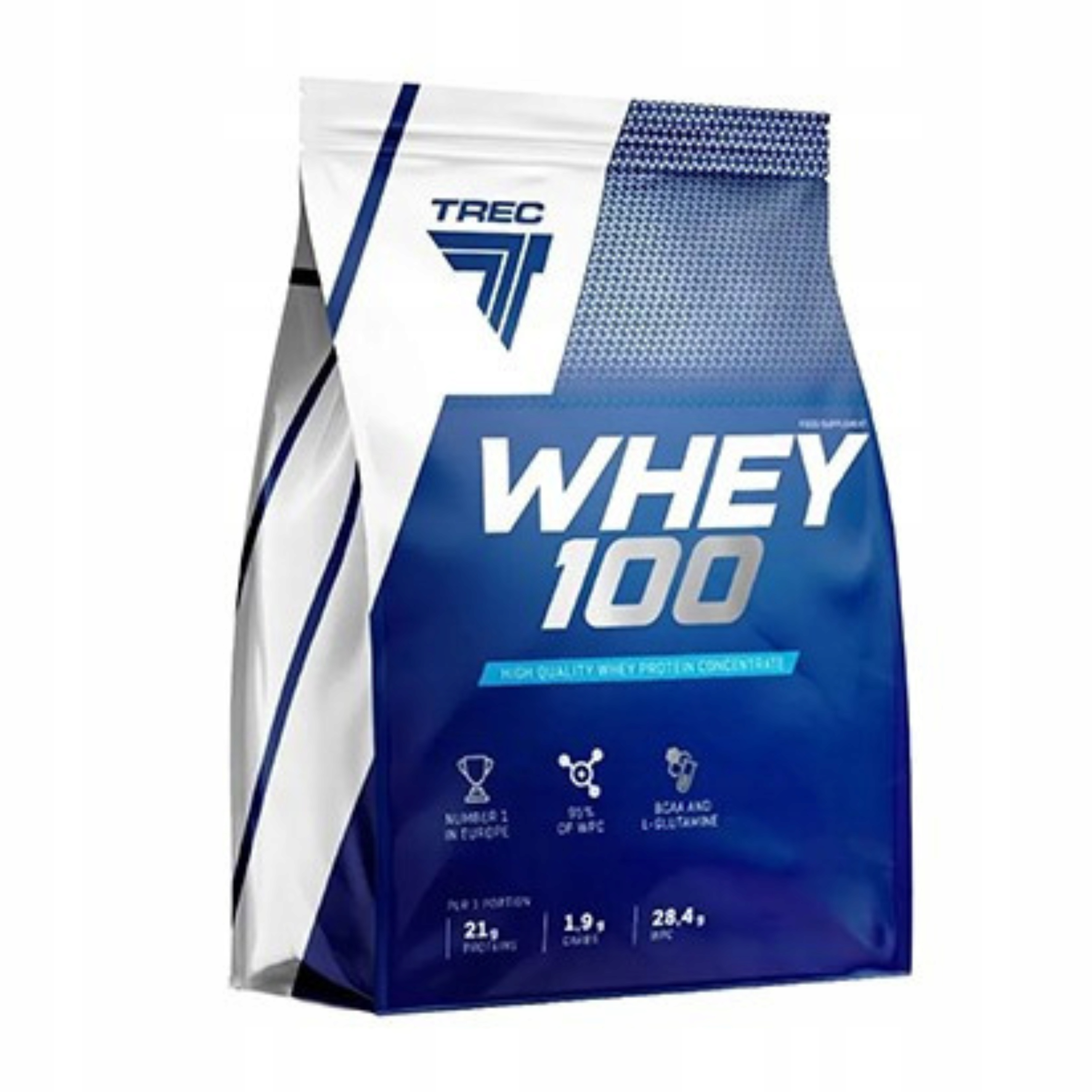 Bílkoviny Doplněk Stravy Trec Whey 100 2275 g Wpc Čokoláda Svalová hmota 75p