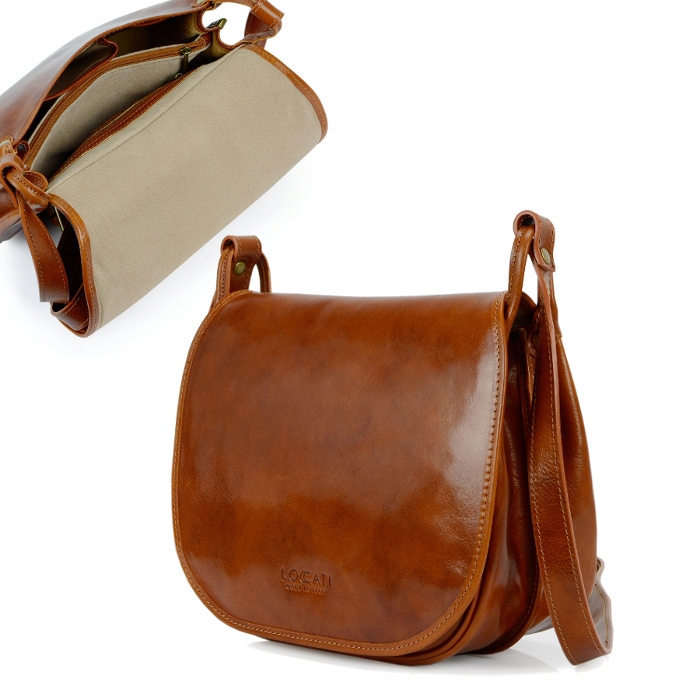

Torebka skórzana damska listonoszka saddle bag