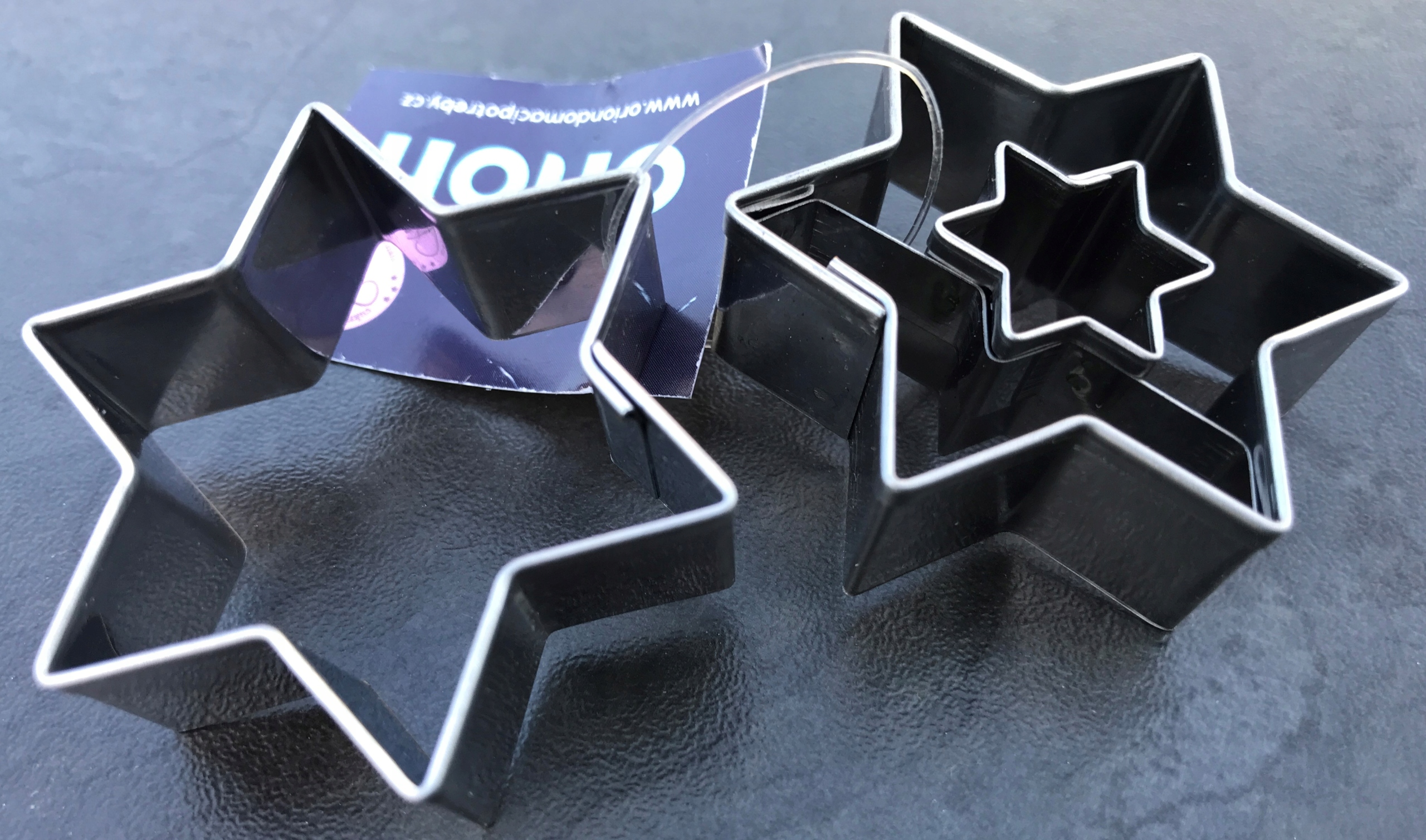 WYKRAWACZ FOREMKA DO CIASTEK PIERNIKÓW GWIAZDA x2 ZESTAW WYKRAWACZY STAL Marka Orion