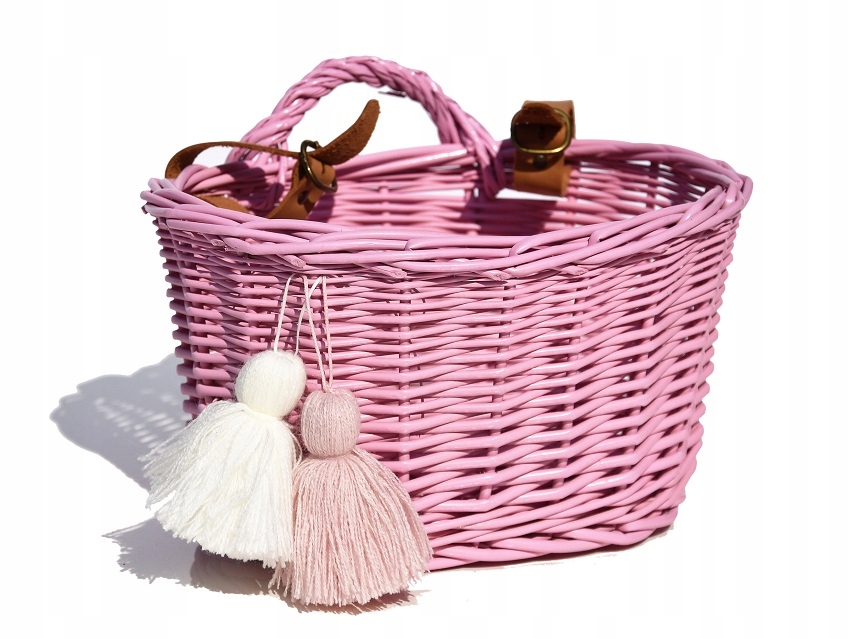 

Mini koszyk rowerowy dla dzieci Róż