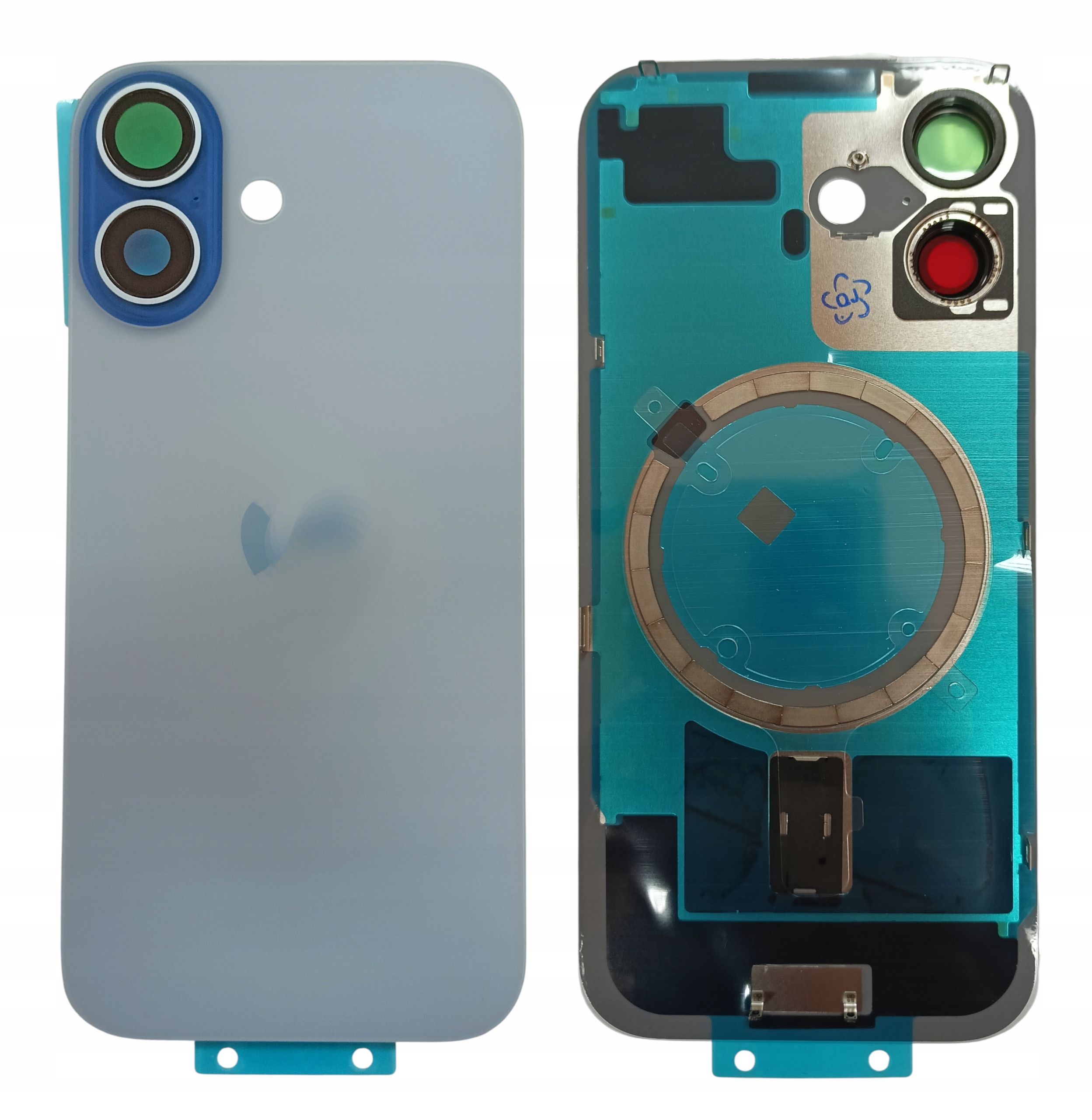 Klapka Plecki Tył iPhone 17 Blue z Ramką i Magnesami Magsafe