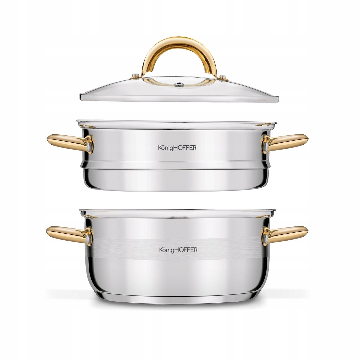 GARNEK DO GOTOWANIA NA PARZE indukcja PAROWAR 2,9L Faro GOLD Konighoffer Kod producenta 5903313446334