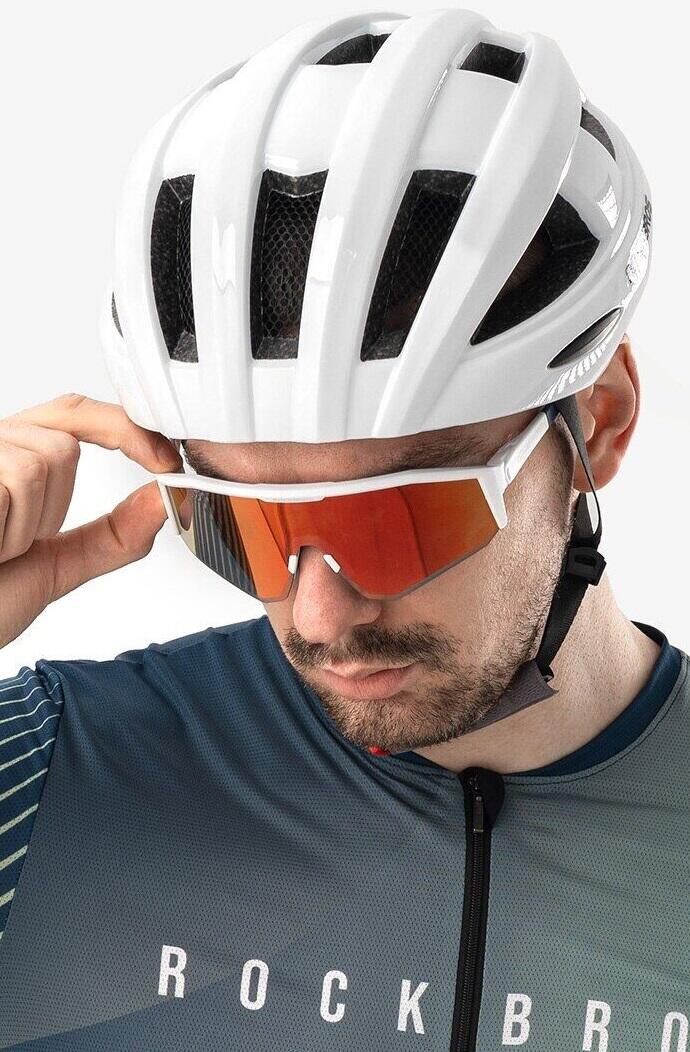 Białe ROWEROWE Okulary PRZECIWSŁONECZNE Polaryzacyjne ROCKBROS lustrzanki Kod producenta SP297-WHITE