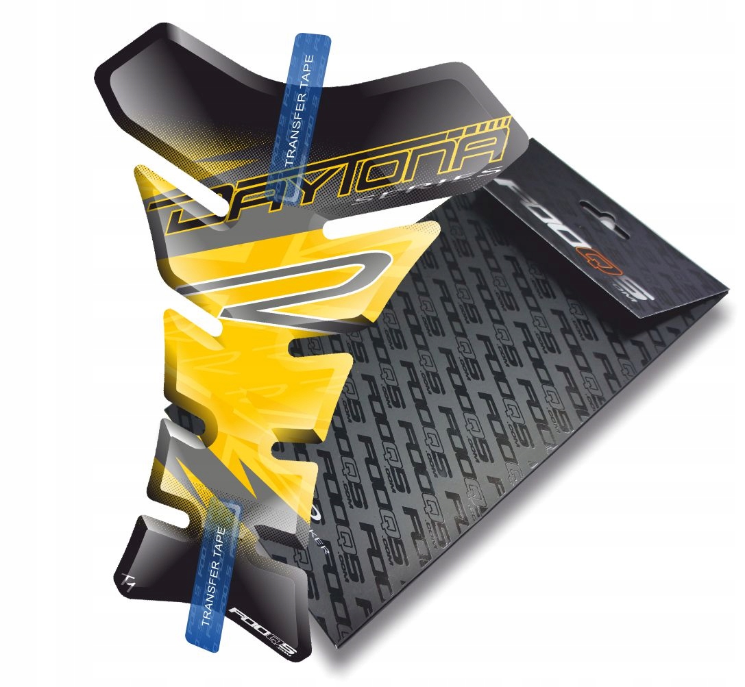 Tank-pad od firmy Fooqs pro Triumph Daytona 675 600 R Rx Se Žlutý