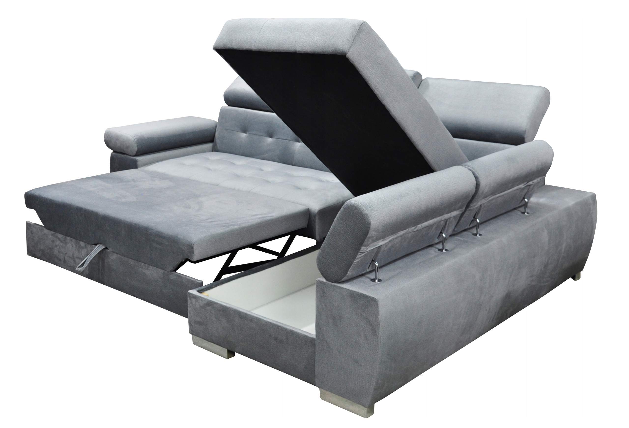 NAROŻNIK ASLAN 2 RUCHOME ZAGŁÓWKI F.SPANIA Głębokość mebla 172 cm