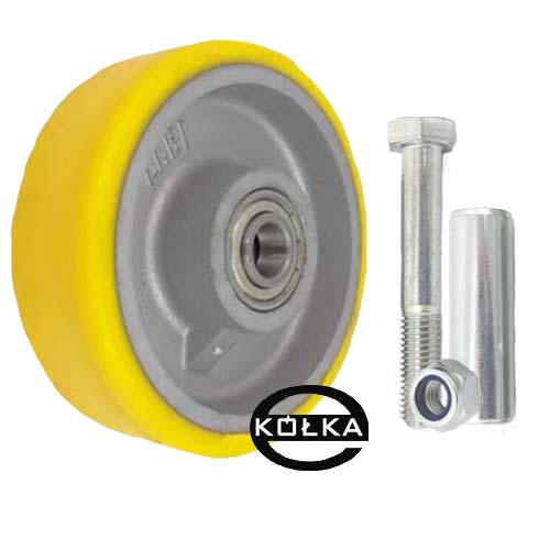 Kolečko Pro Vysoké Zatížení Ø 180 mm S Sada. Montážní