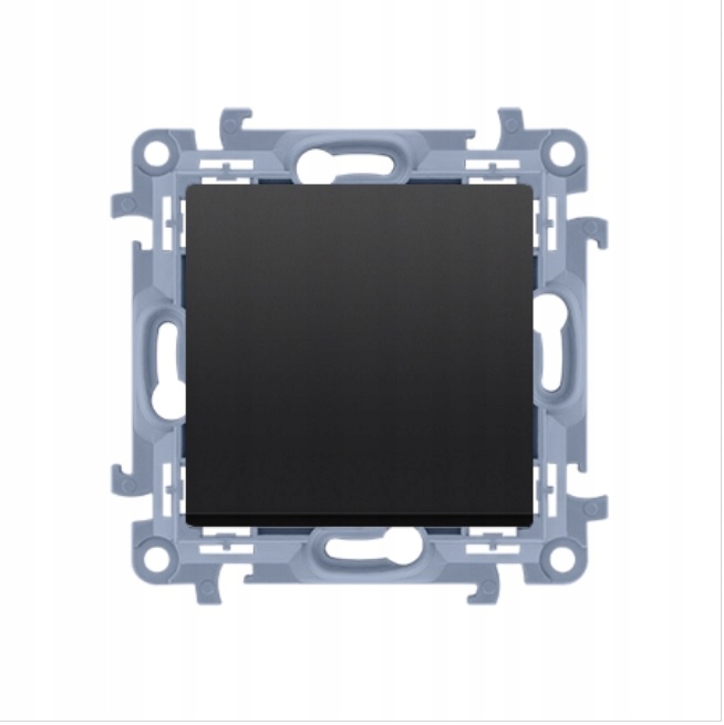 

Simon 10 Przycisk Pojedynczy Odbijający Czarny Mat